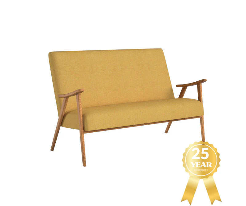 Brando accent bench with wood finish