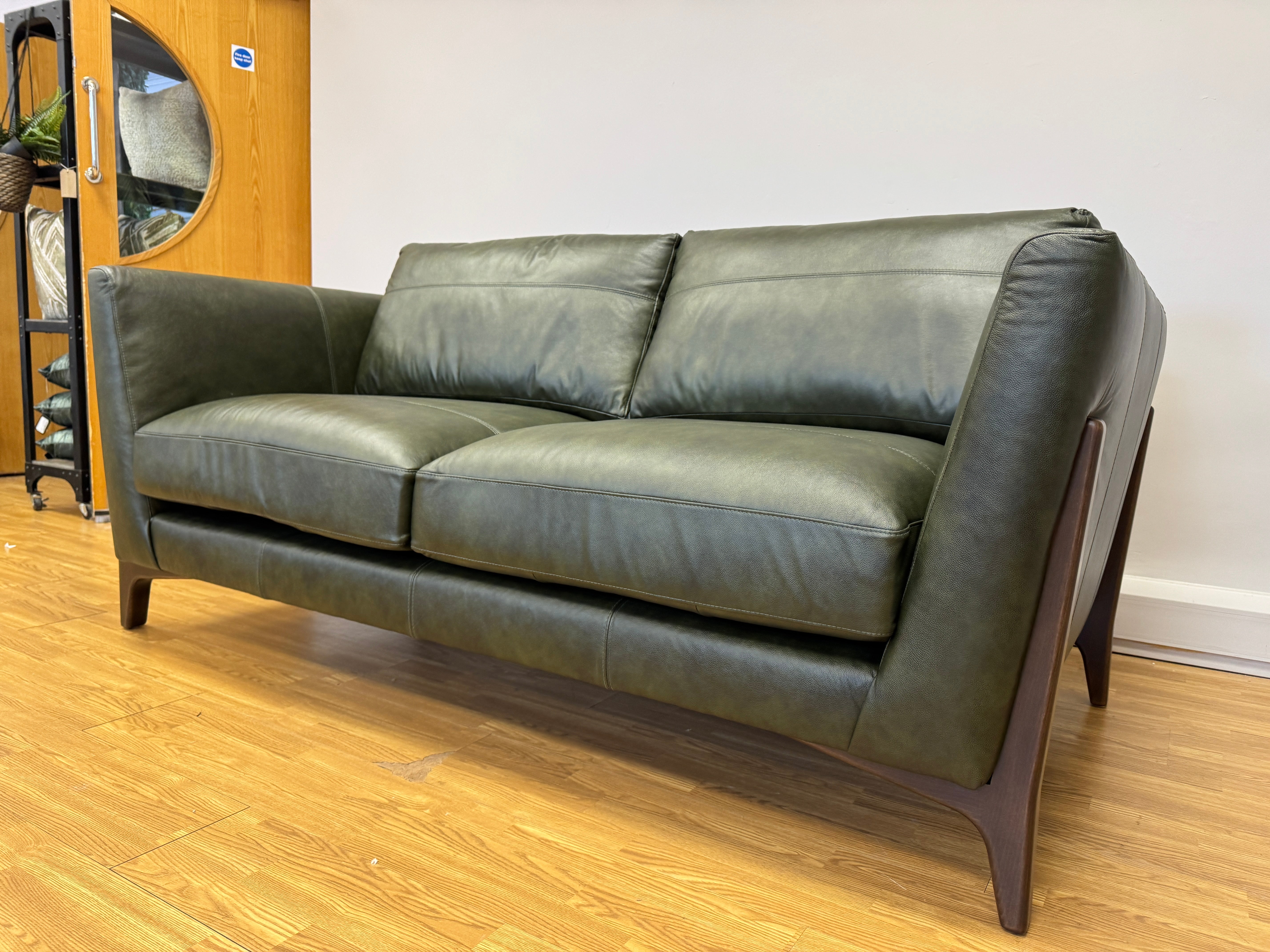 Ren 2 Seater Sofa in Turino Green leather
