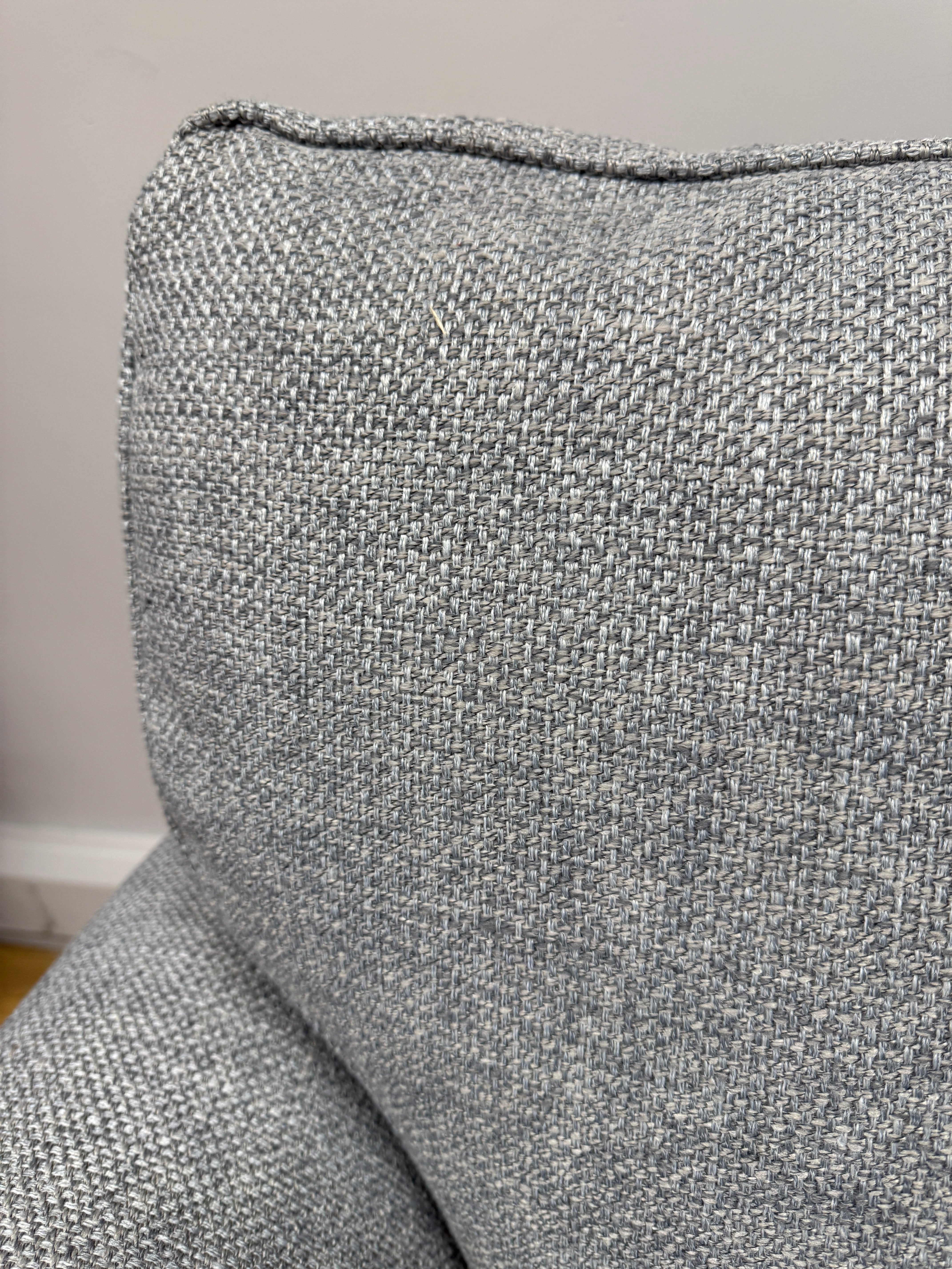 Next Ashford loveseat in Mid grey basket weave fabric