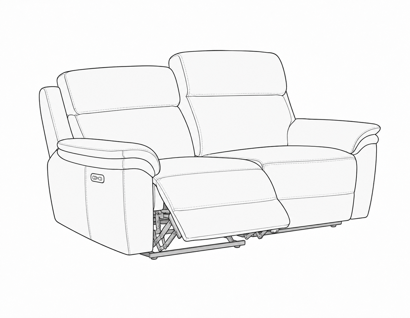 Pisces 2 seater Power Reclining sofa