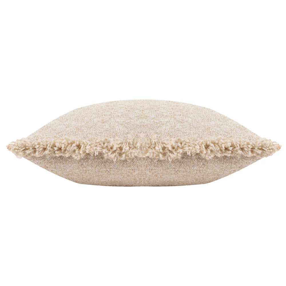 Doze dual tone luxury boucle cushion in Natural 40 x 60cm