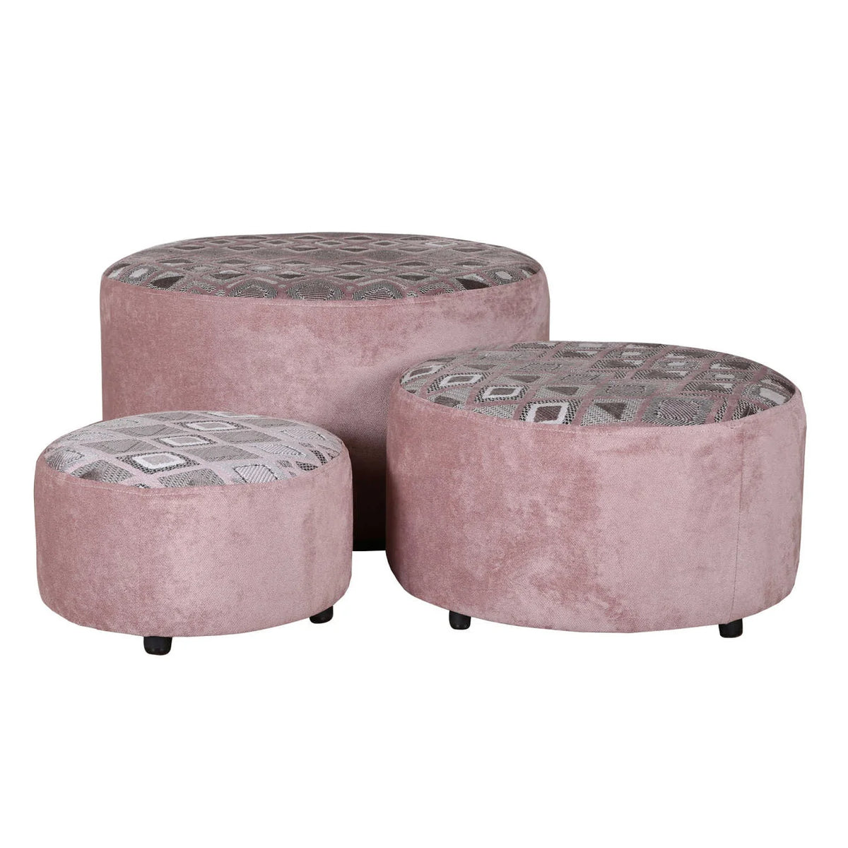 Dollie Nest of 3 Footstools