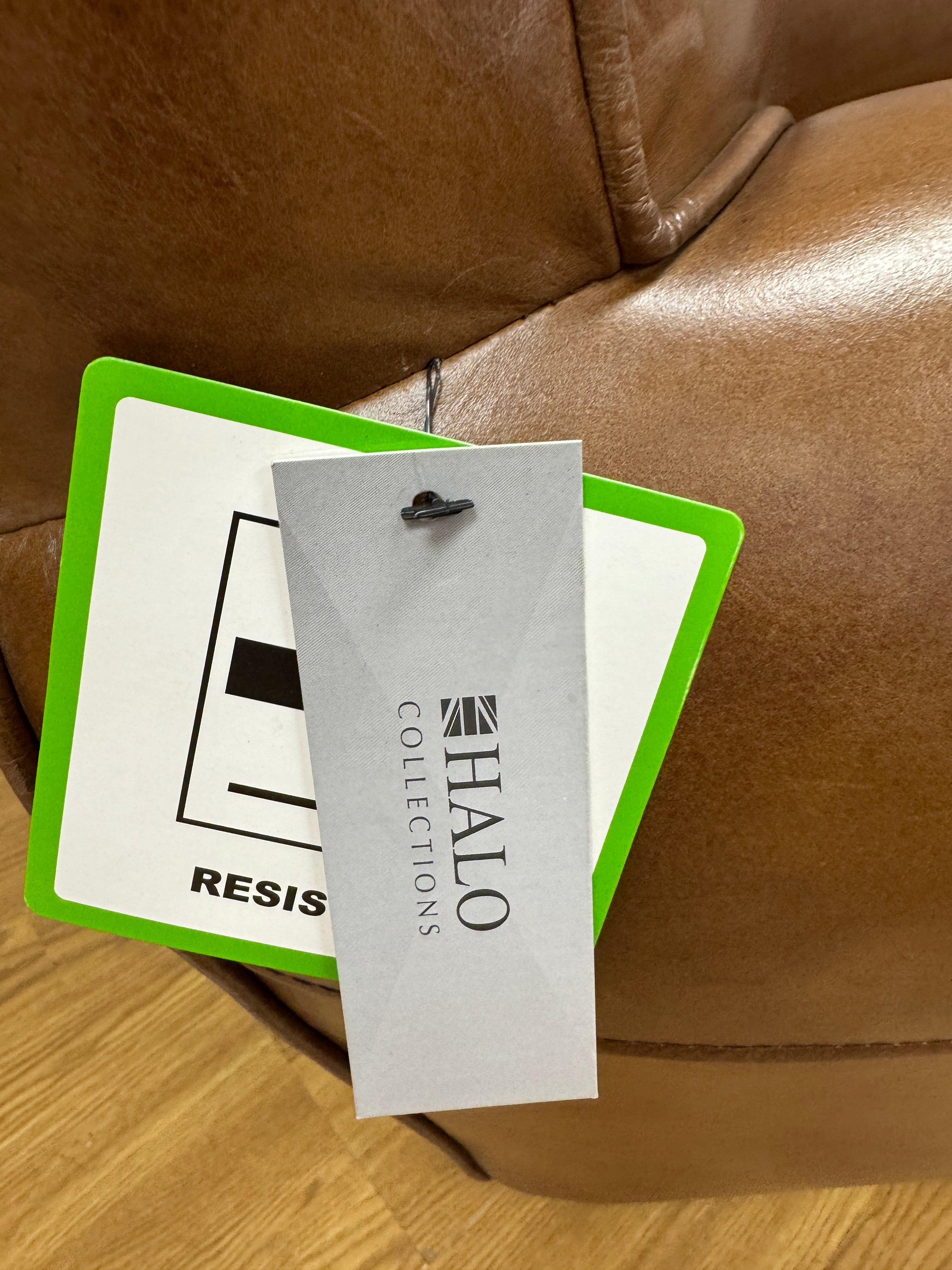 Halo Little Professor classic petite chair in Cognac leather