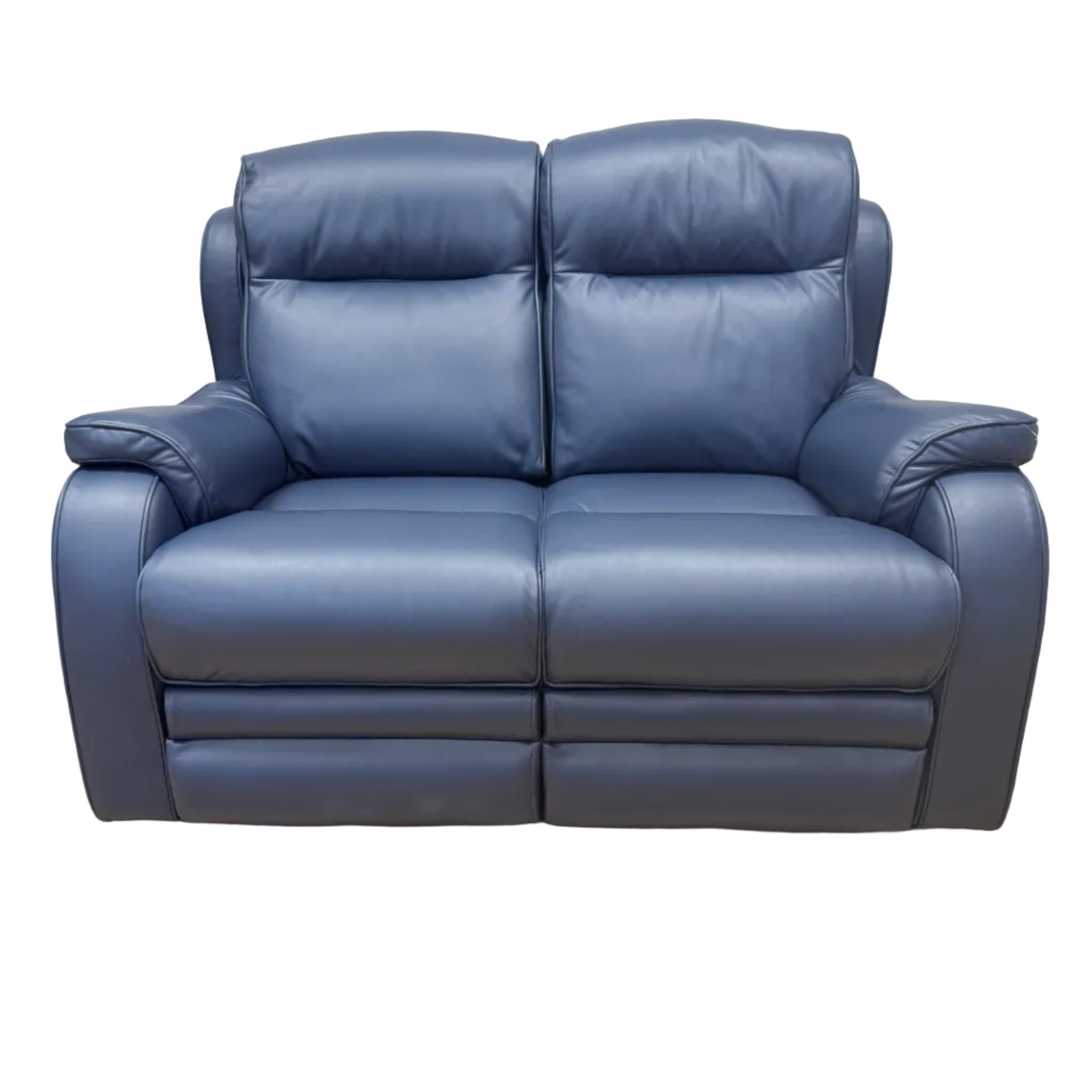 Parker Knoll Boston 2 seater sofa in Madri Storm blue leather (pair available)