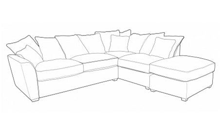Foxford 2 corner 1 group sofa (left or right facing corner) Standard or Cushion Back