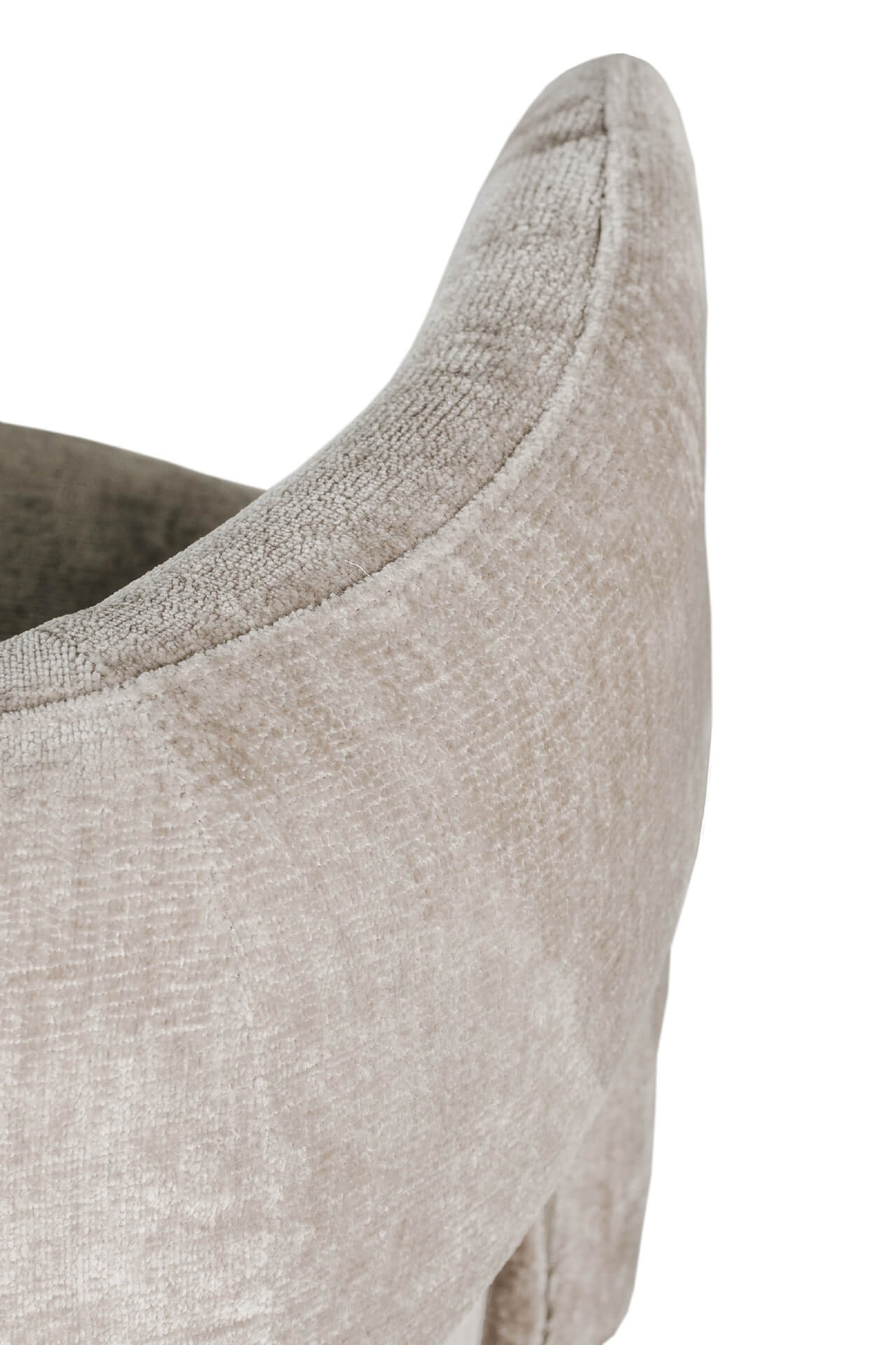 Kia swivel accent chair in stone chenille fabric