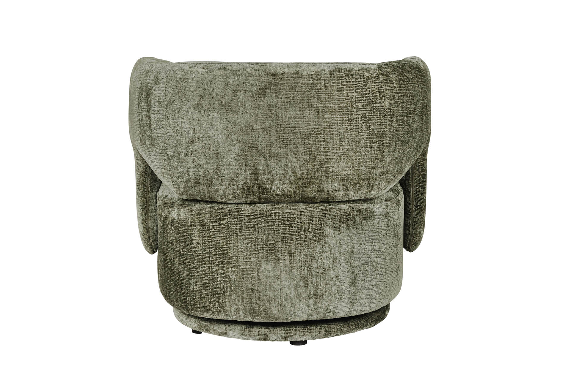 Kia swivel accent chair in olive chenille fabric