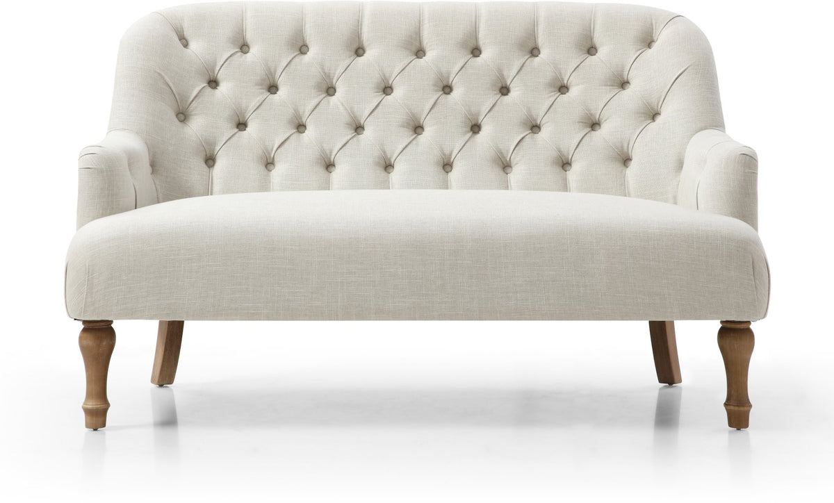 Bianca button back small sofa / loveseat