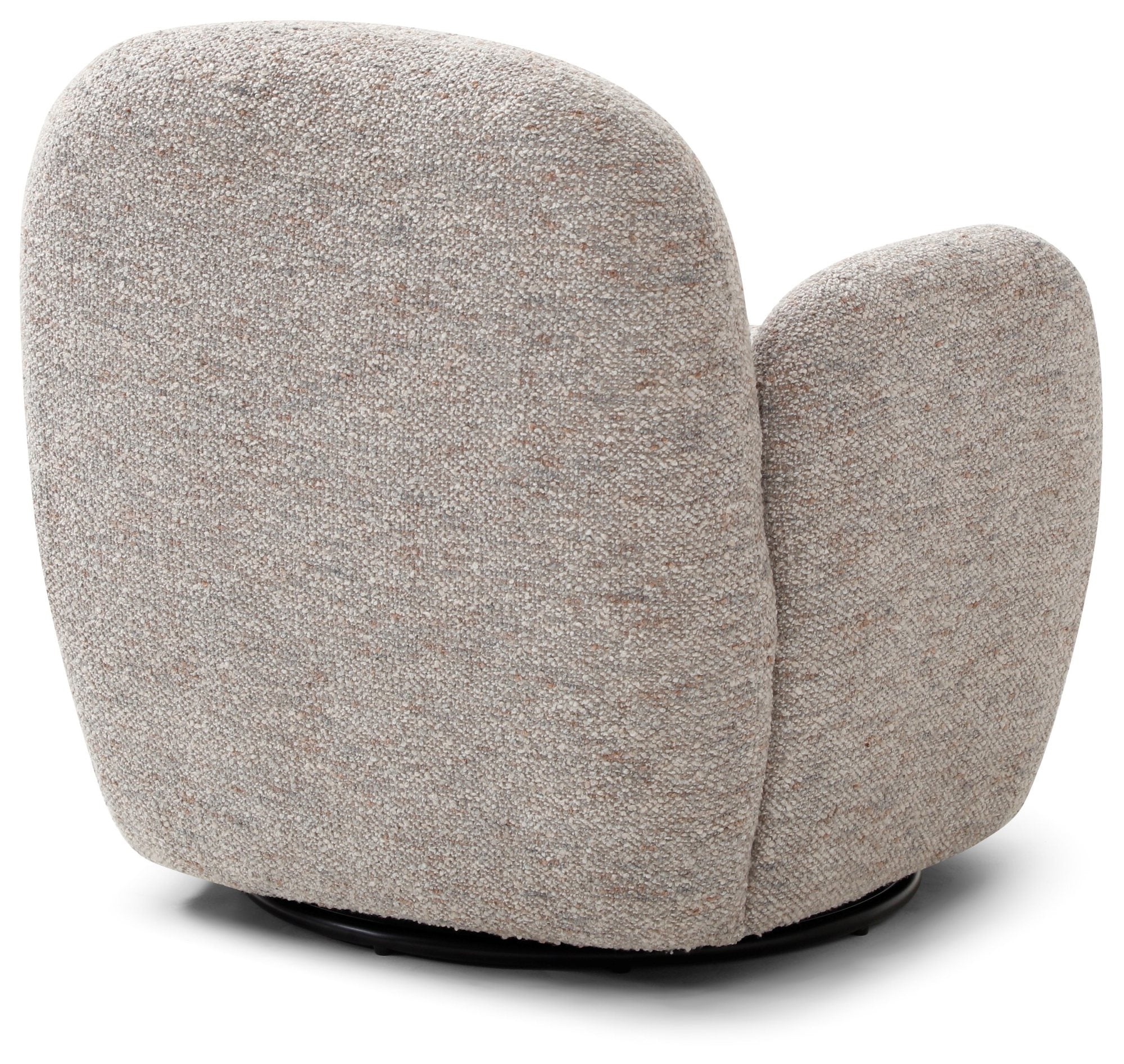 Micky swivel chair in Boucle fabric