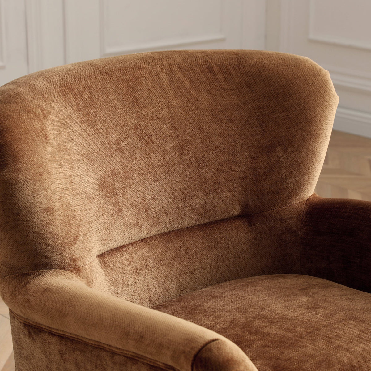 Rosie small wingback inspired chair in Luxe chenille