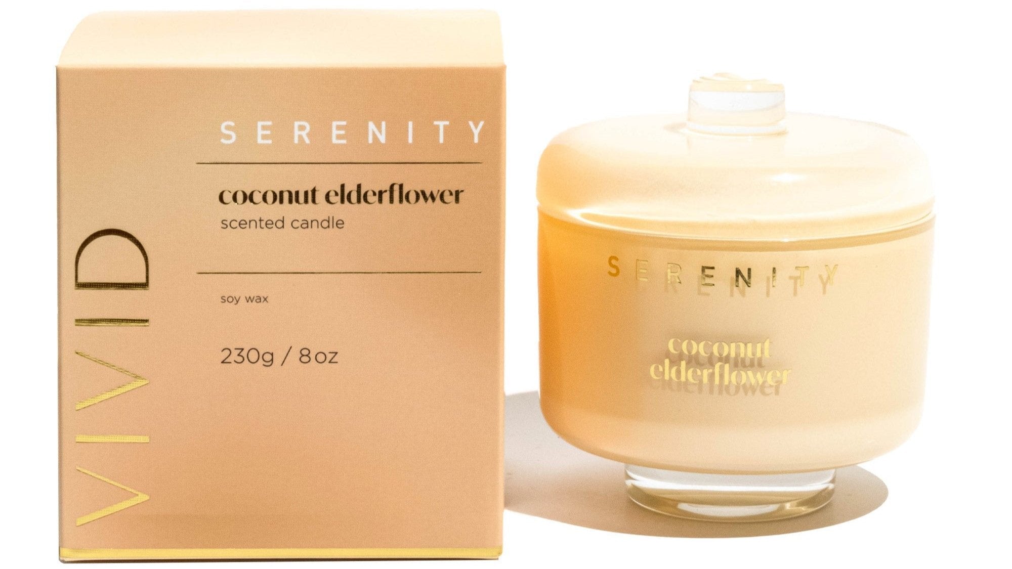 Vivid Coconut Elderflower 230g Candle