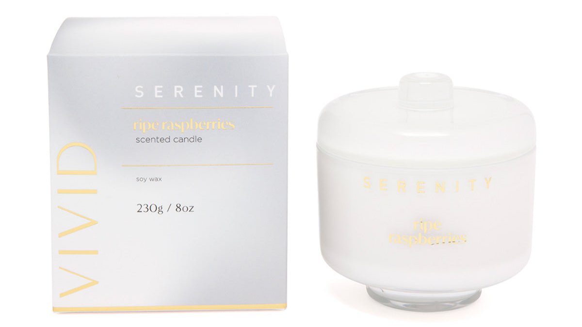 Vivid Ripe Rasberries 230g Candle