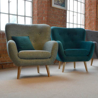 Samantha small slim armchair