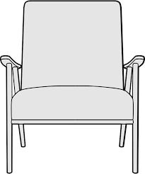 Brando accent chair with Ash (dark) wood finish