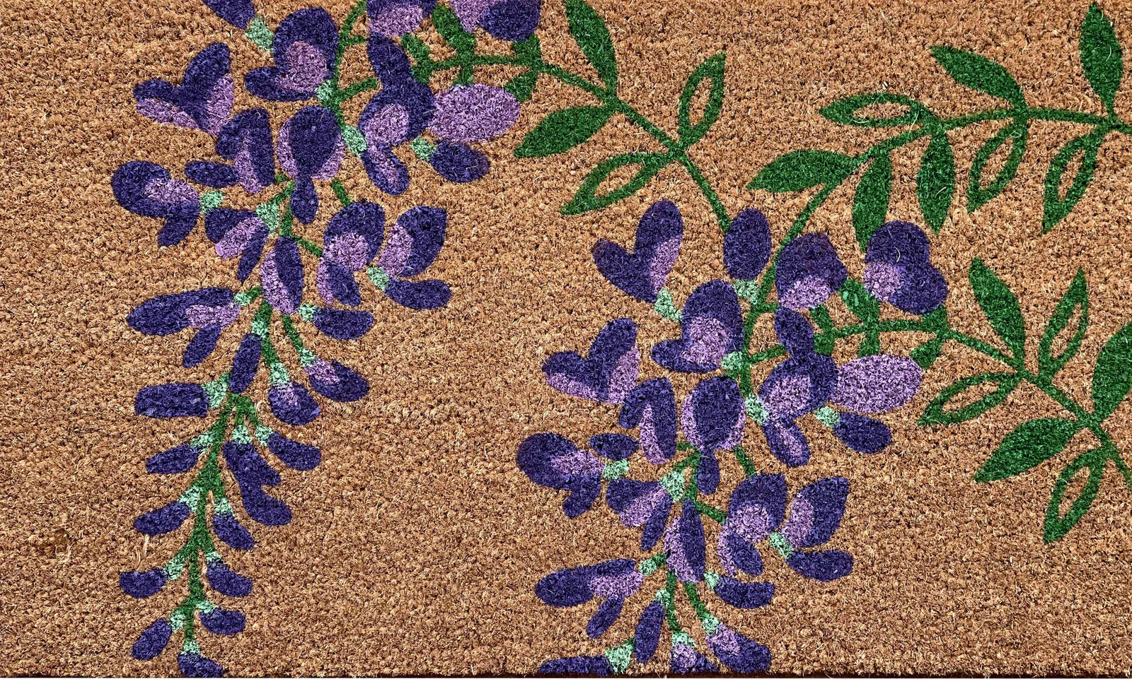 RHS Bloom Collection Coir Door mat in Wisteria