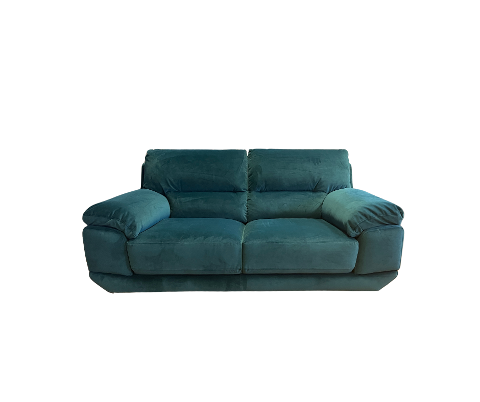 Starlight express 2 seater high back sofa in teal / lagoon velvet