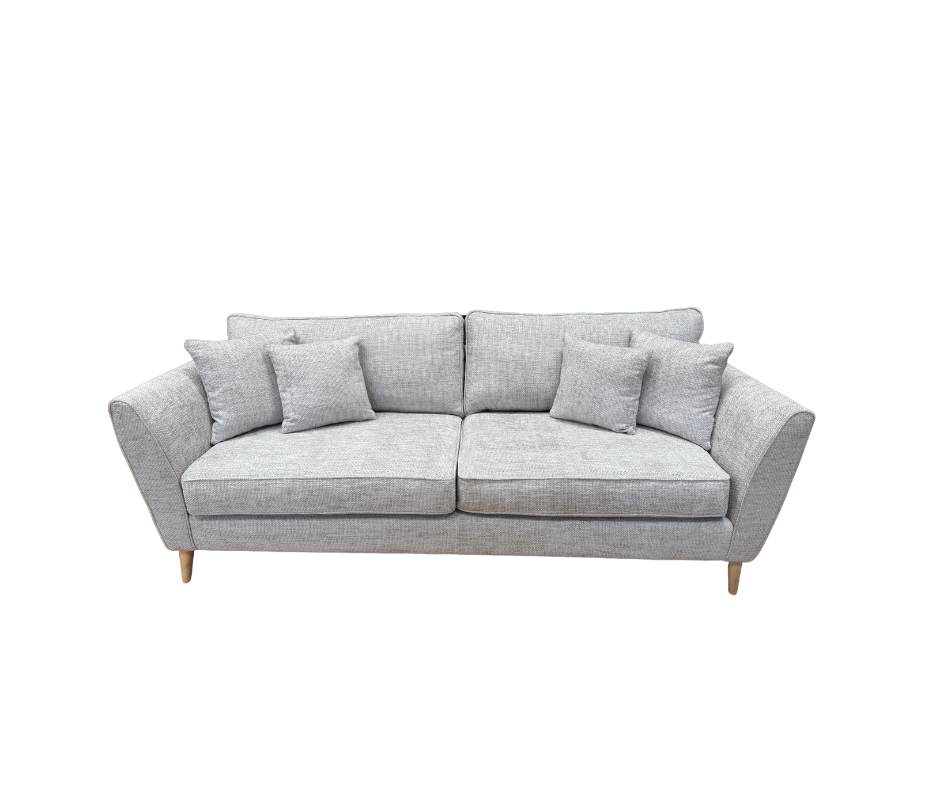 Sofology Canterbury 4 seater sofa in Tabby Humice chenille cross weave