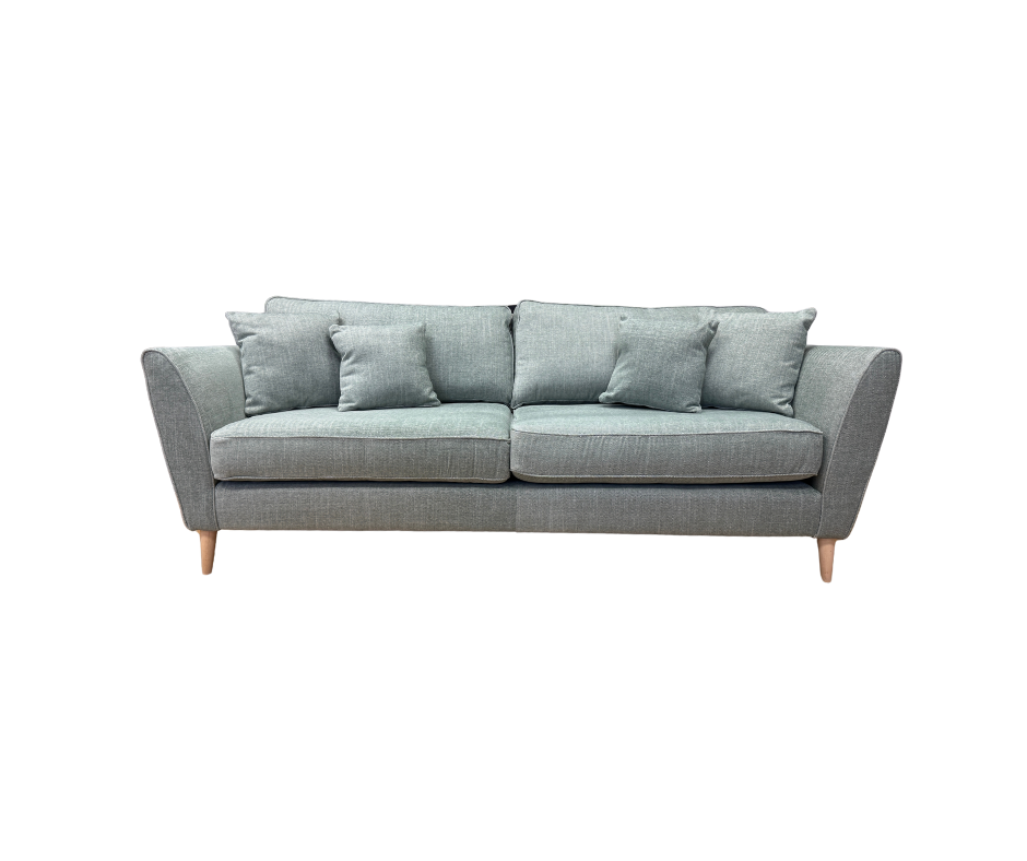 Sofology Canterbury 4 seater sofa in Delta Green Herringbone