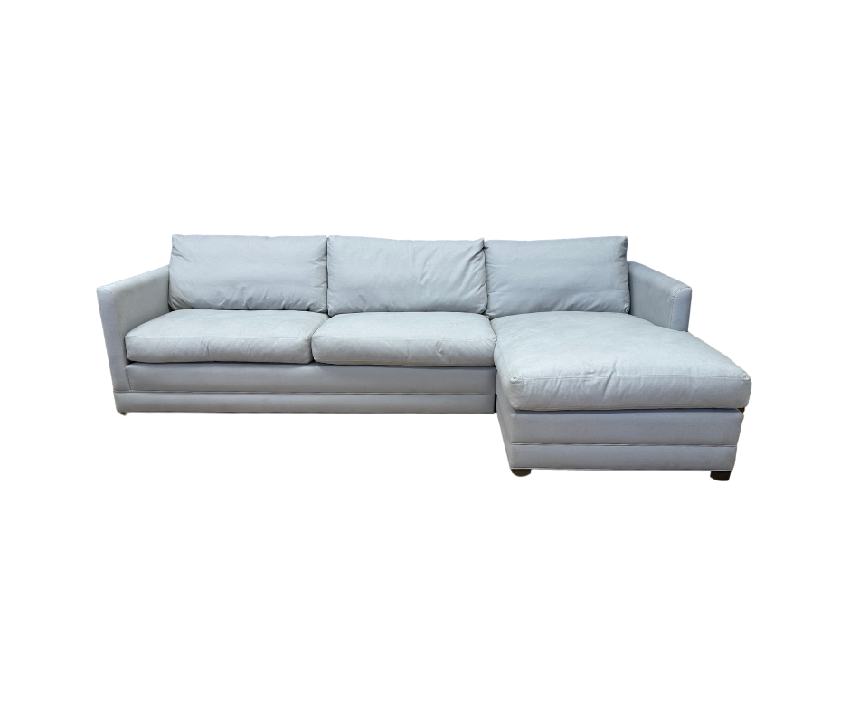 Sofa.com Aissa large right facing 2 piece chaise sofa in Stoneware Easy Cotton Fabric