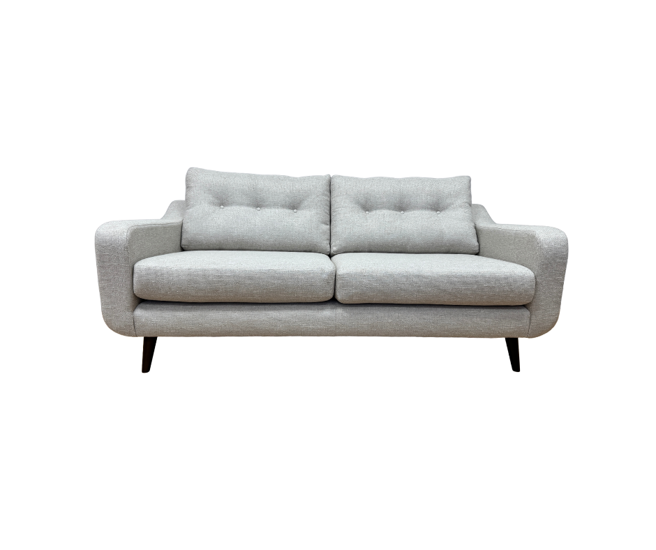 Lisbon 3 seater standard back sofa in natural mix weave fabric